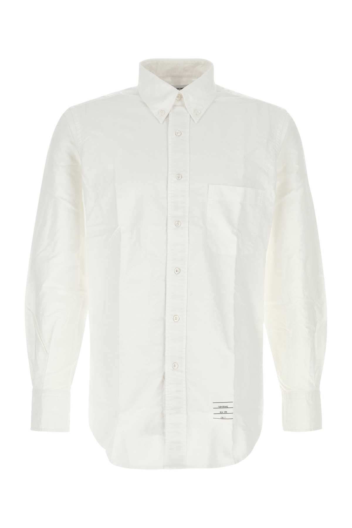 Thom Browne White Oxford Shirt Size US XXL / EU 58 / 5 - 1 Thumbnail