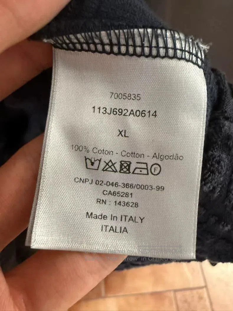 Dior Dior Black Blue Towel Short Sleeve T. Size US XL / EU 56 / 4 - 4 Thumbnail