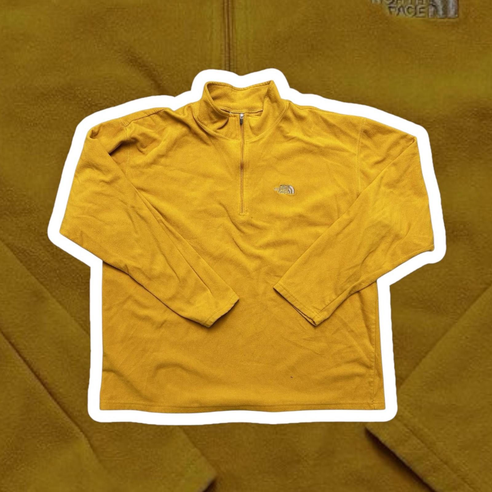 The North Face The North Face Men's Quarter Zip Fleece Top - Mustard Yellow Size US L / EU 52-54 / 3 - 1 Thumbnail