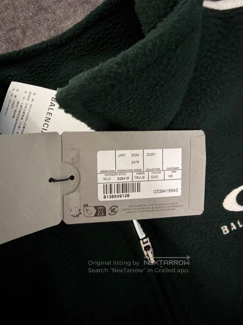 Balenciaga Balenciaga Loop Fleece Jacket Size US XS / EU 42 / 0 - 4 Thumbnail