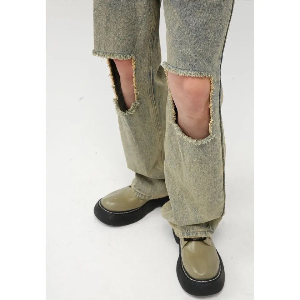 Japanese Brand Hip Hop Pocket Design Washing Zipper Jeans Size US 32 / EU 48 - 5 Thumbnail