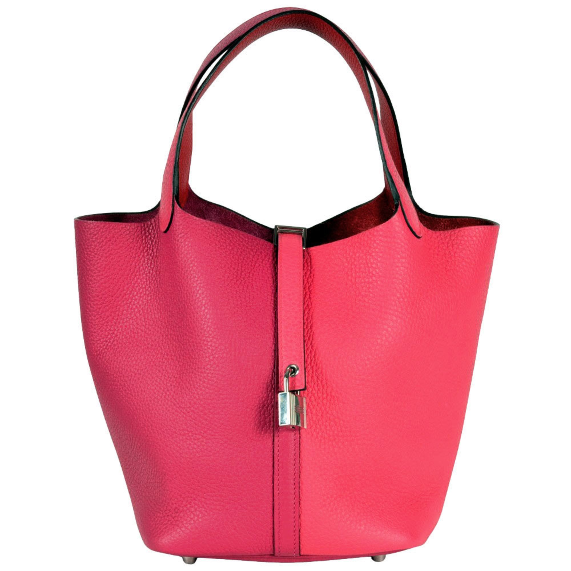 Hermes Hermes Picotin Lock Cazac Deux 22 MM Handbag Taurillon Clemence Y Stamp Red Women's Size ONE SIZE - 1 Thumbnail