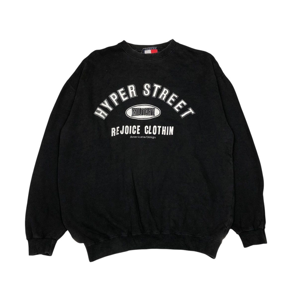 Japanese Brand 🔥VINTAGE SWEATSHIRT HYPER STREET MILITARY BIG LOGO Size US L / EU 52-54 / 3 - 1 Thumbnail