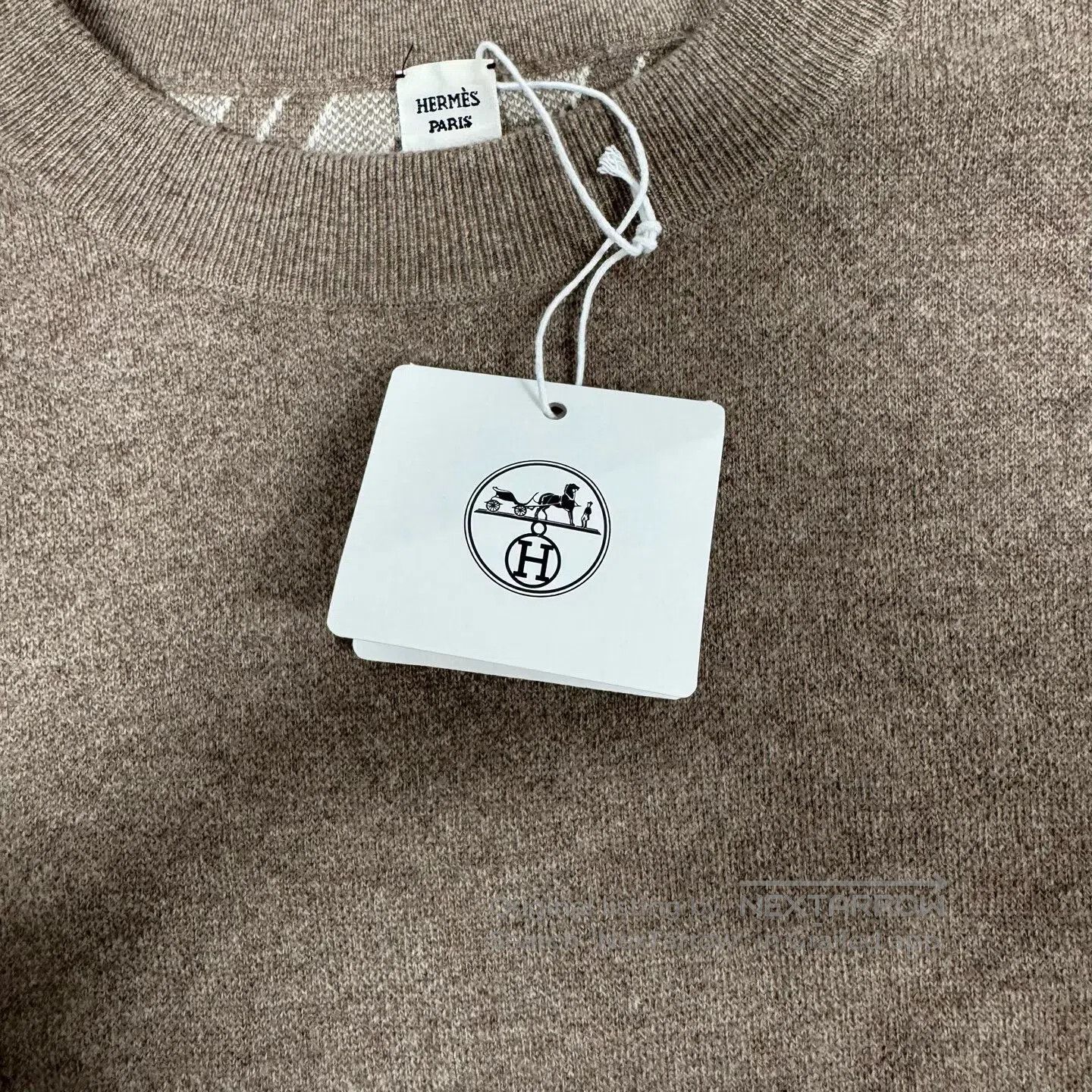 Hermes Hermes size 40 Short cashmere knit sweater with jacquard pa Size L / US 10 / IT 46 - 4 Thumbnail