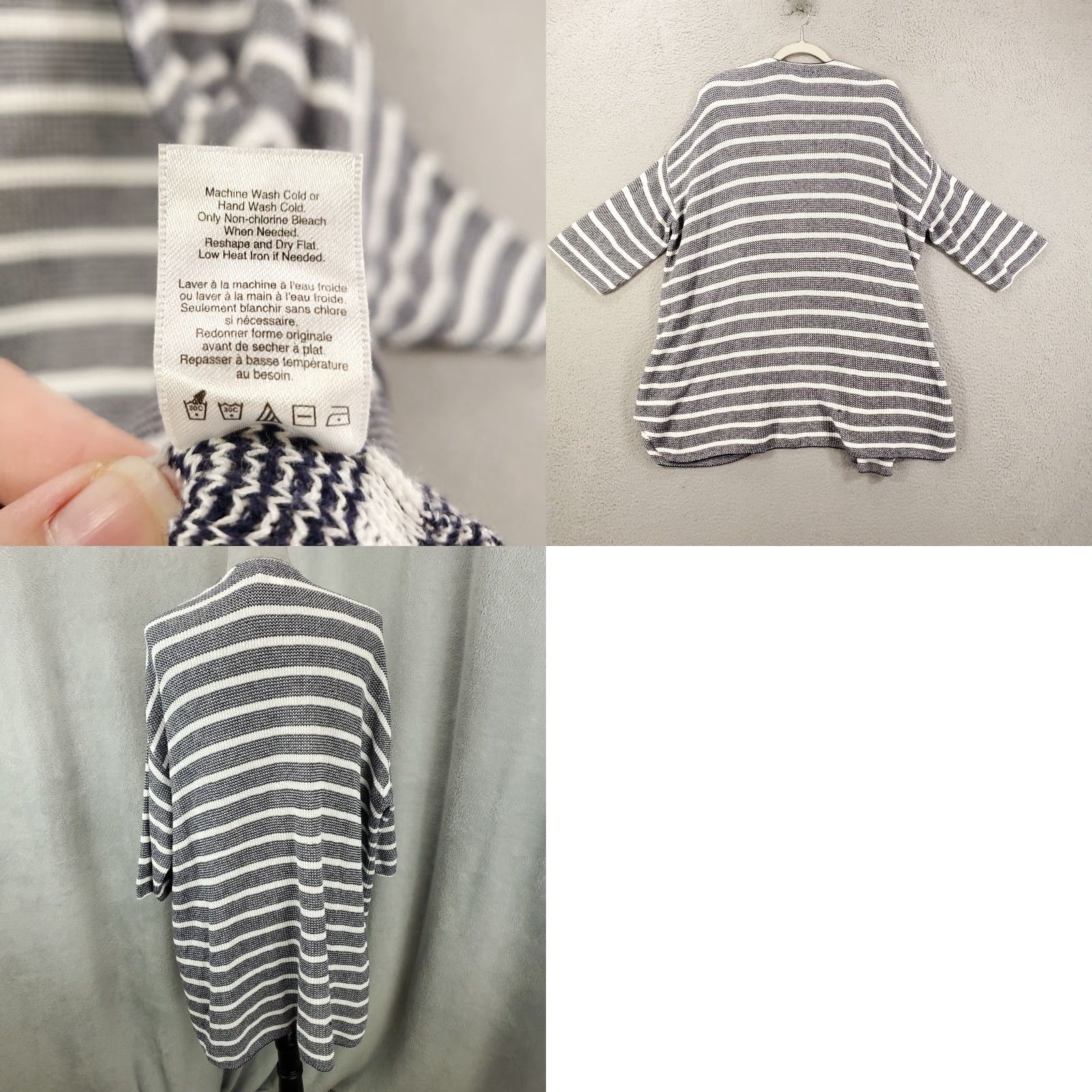 Coldwater Creek Coldwater Creek Cardigan Womens Large Open Front Knit Linen Blend Sweater Size L / US 10 / IT 46 - 8 Thumbnail