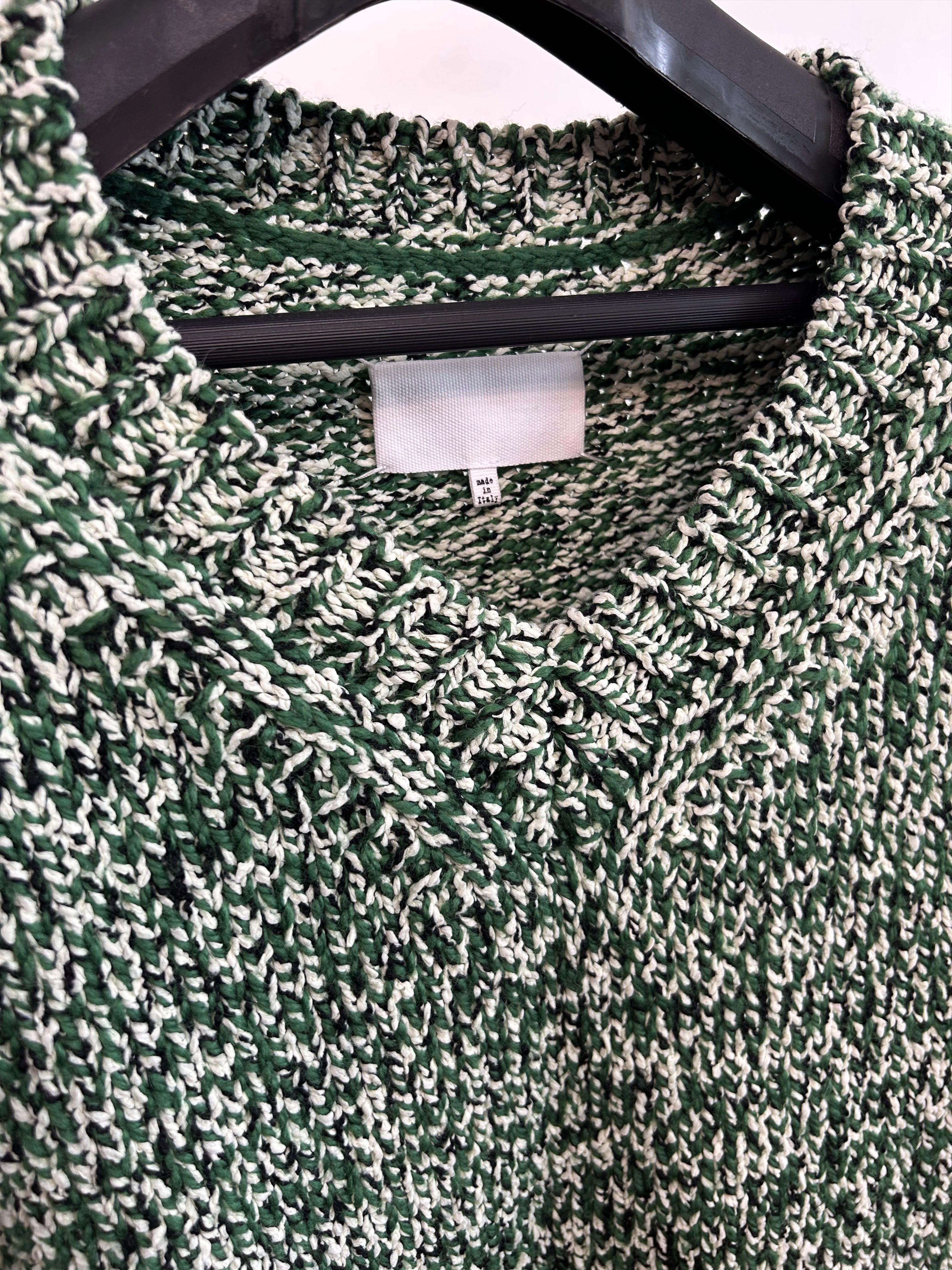 Maison Margiela MAISON MARGIELA Chunky V-Neck Knit Size US L / EU 52-54 / 3 - 3 Thumbnail