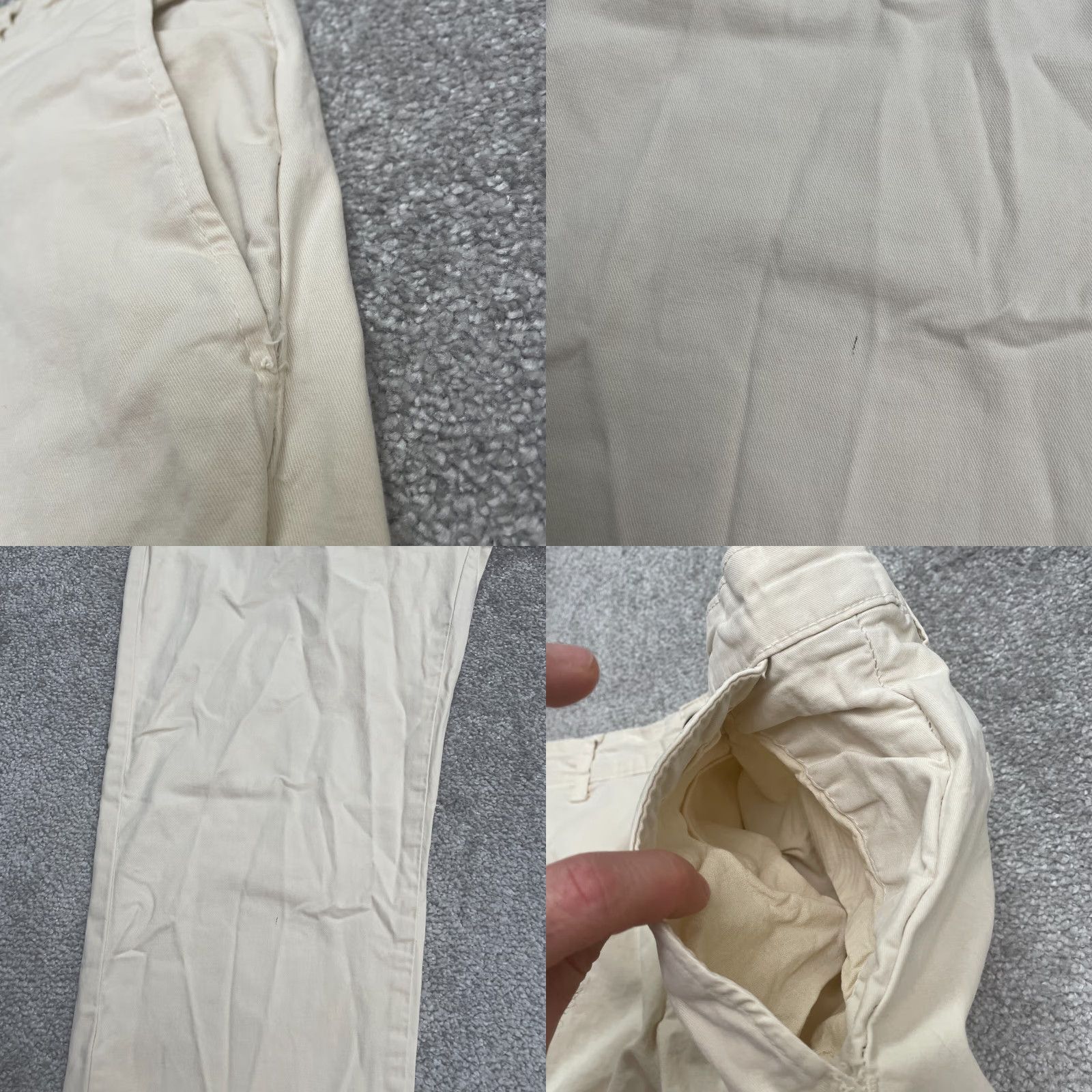 Zara Zara Khaki Pants Mens 34 Beige Sit Straight Leg Cotton Canvas Casual Workwear 34x30 Vintage No Not N/A Size US 34 / EU 50 - 8 Thumbnail
