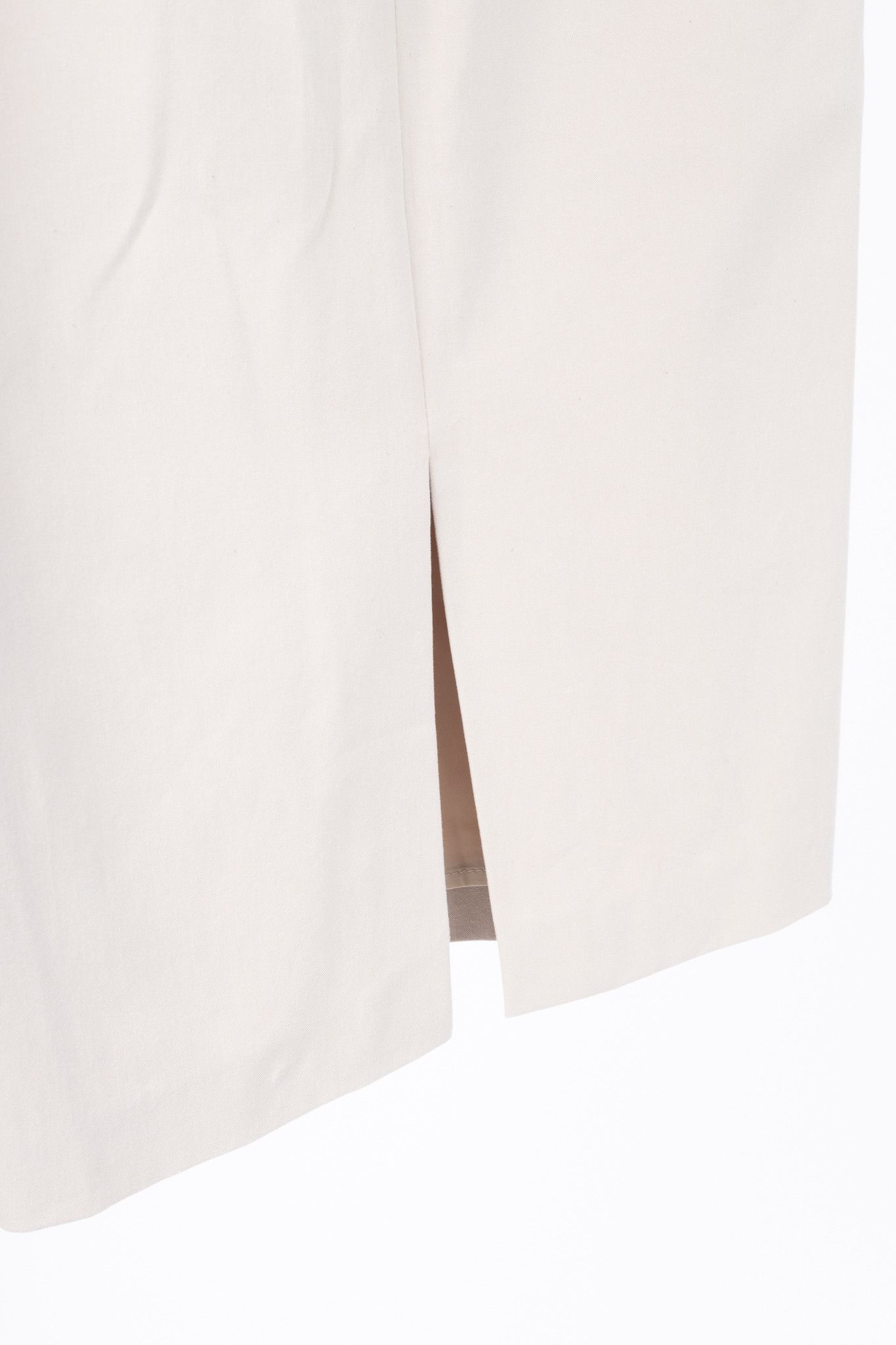 Brunello Cucinelli Brunello Cucinelli Beige Cotton Pencil Skirt Size 27" / US 4 / IT 40 - 6 Thumbnail