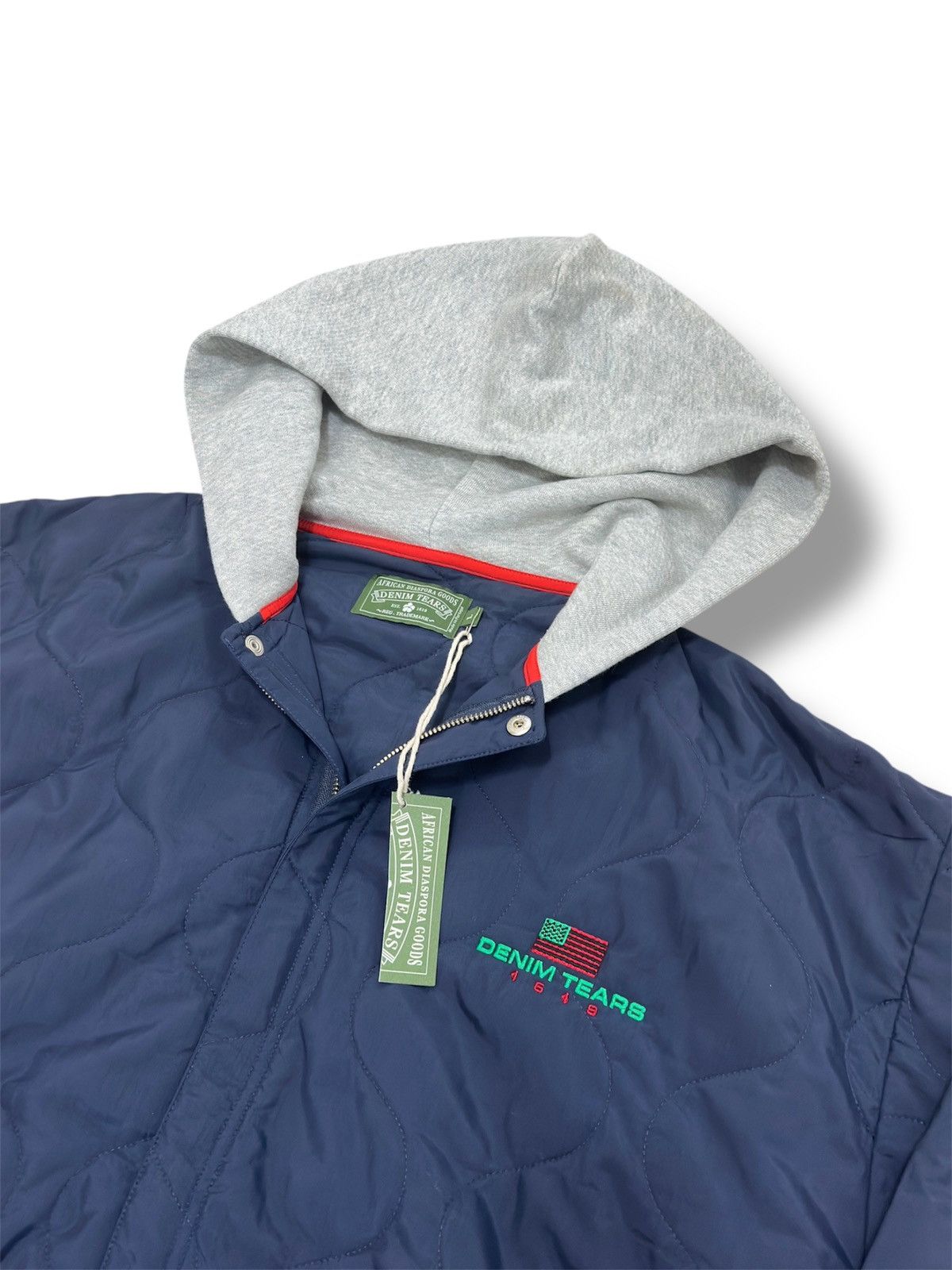 SS24 Denim Tears ‘1619’ nylon zip
