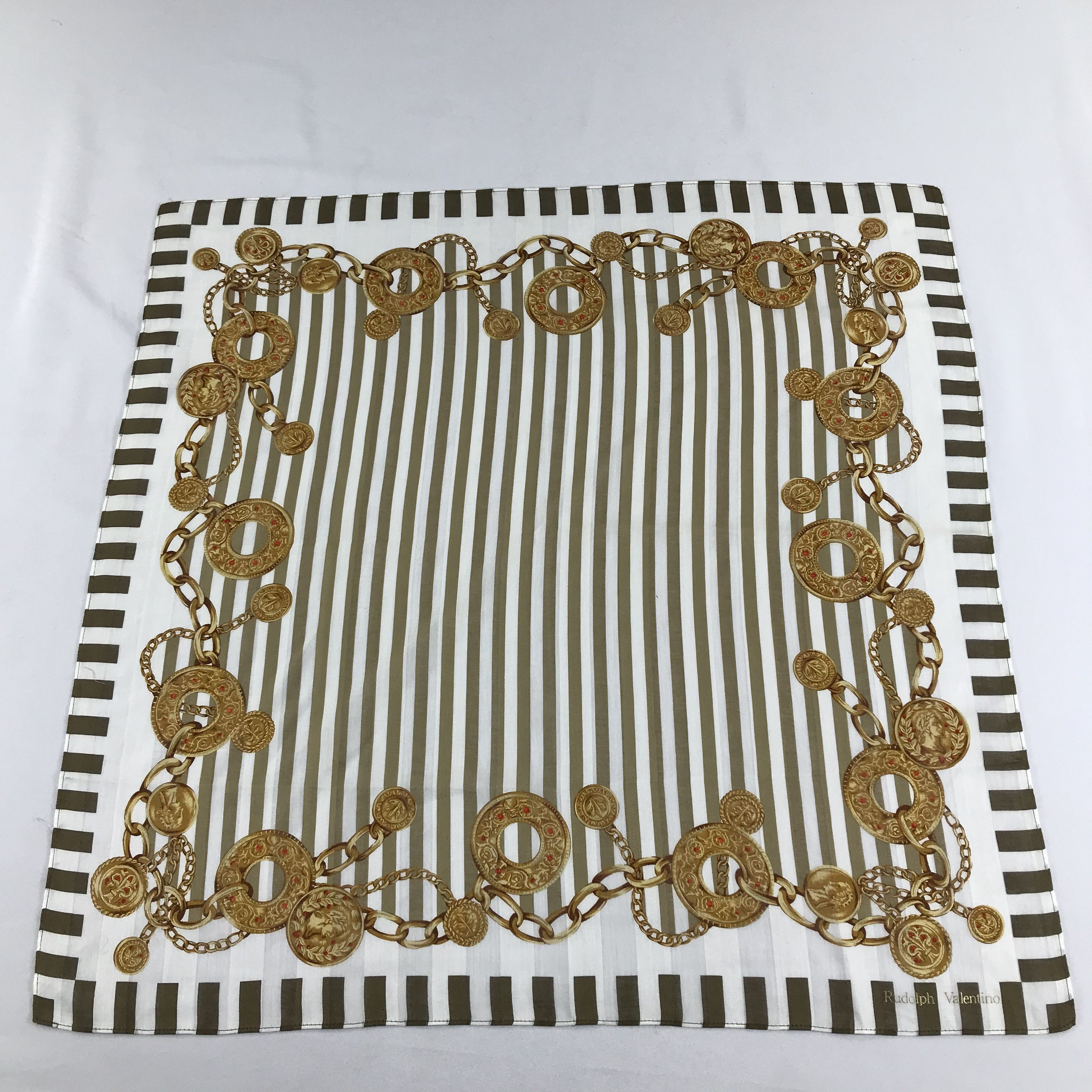 Vintage Rudolph Valentino Handkerchief Neckerchief Bandana H1224 Size ONE SIZE - 2 Thumbnail