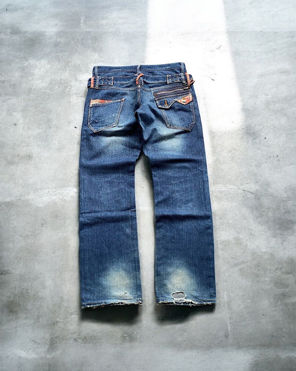 Japanese Brand STUDDED WILD KHAKIS DOUBLE WAIST DENIM UNDERCOVER PPFM STYLE Size US 34 / EU 50 - 3 Thumbnail