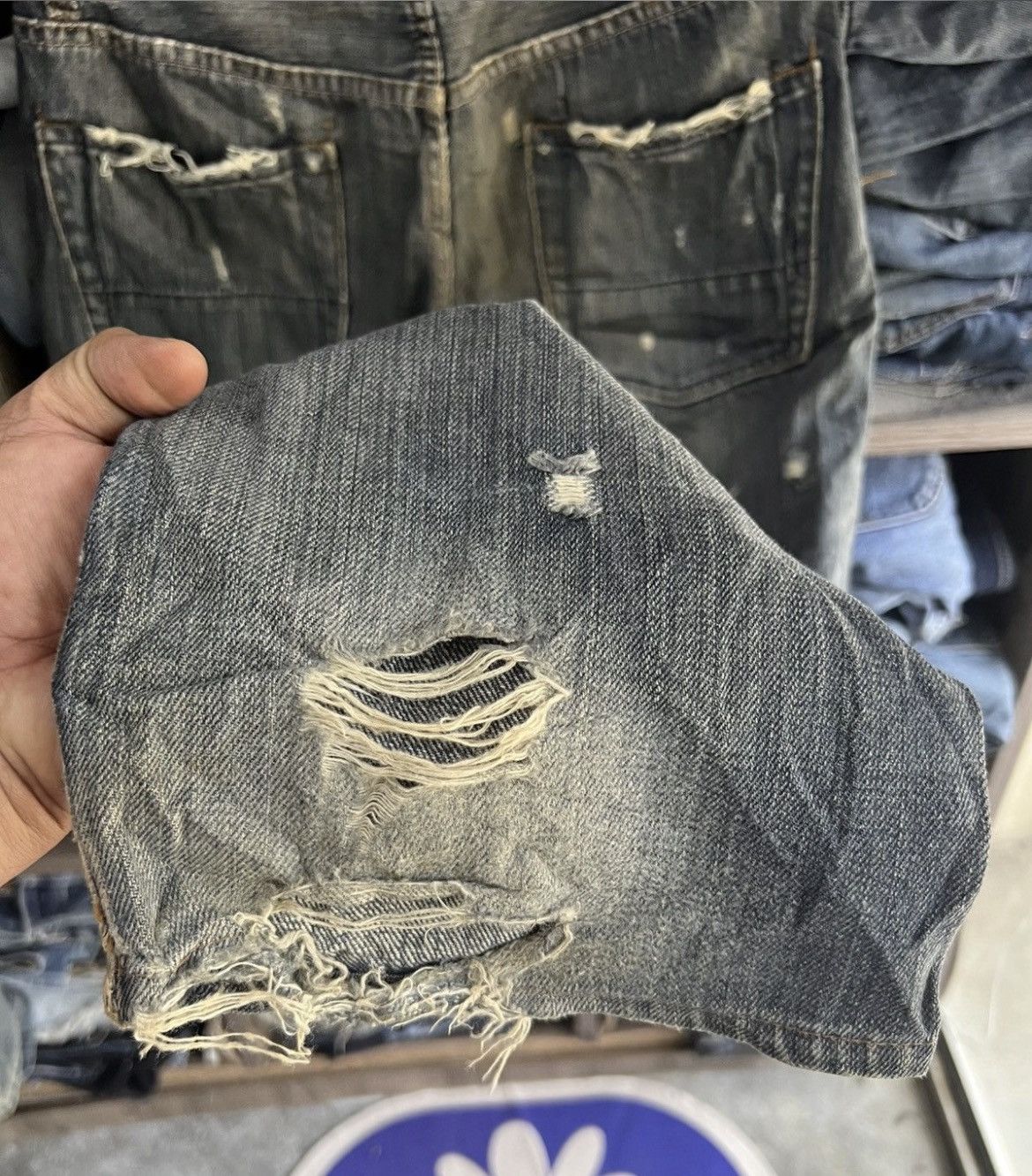 Z Brand 🔥Vintage Z Brand Distressed Denim Size US 31 - 14 Thumbnail