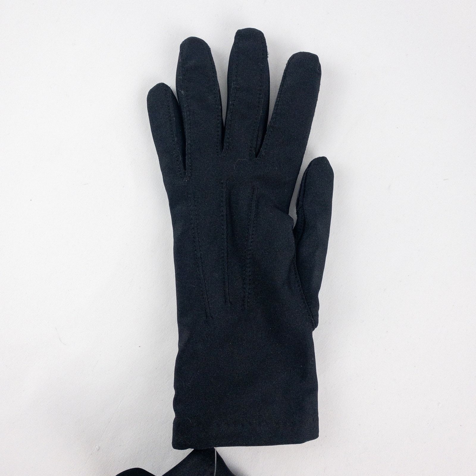Other Totes Black Leather Patch Nylon Gloves Womens Small 6 Size ONE SIZE - 3 Thumbnail