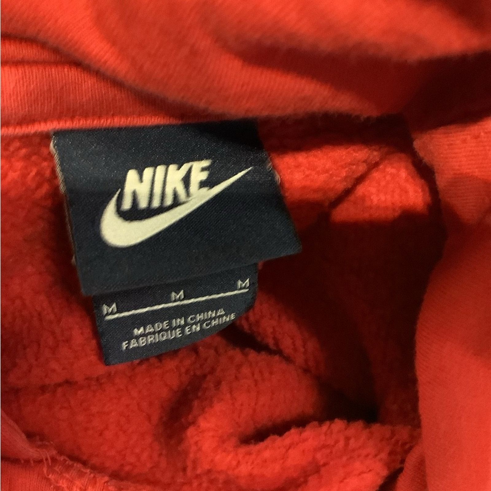 Nike Vintage 90s Red Nike hoodie Size US M / EU 48-50 / 2 - 3 Thumbnail