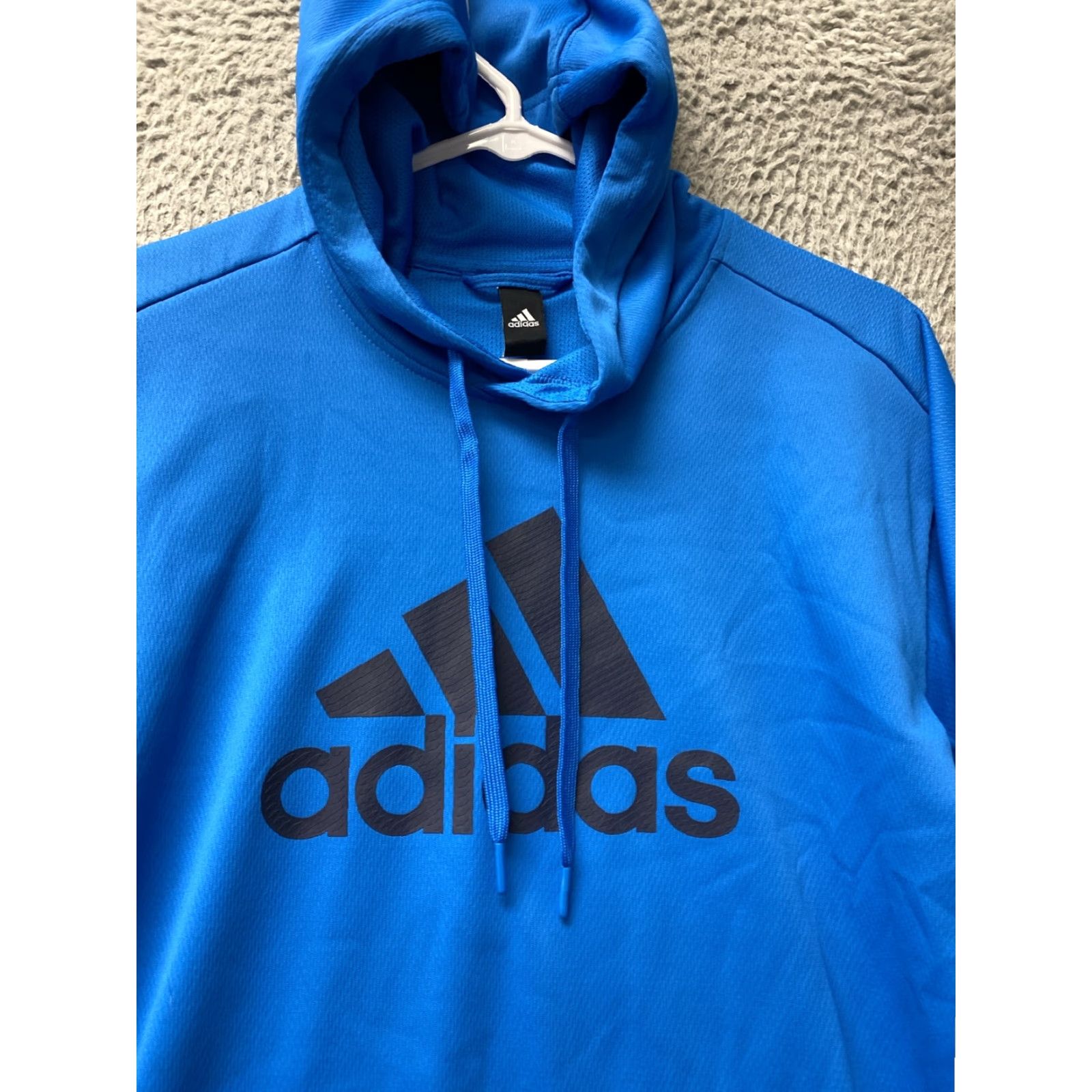Adidas Adidas Sweater Adult Sz M Blue Black Hoodie Sweatshirt Mens /115-7 Size US M / EU 48-50 / 2 - 2 Thumbnail