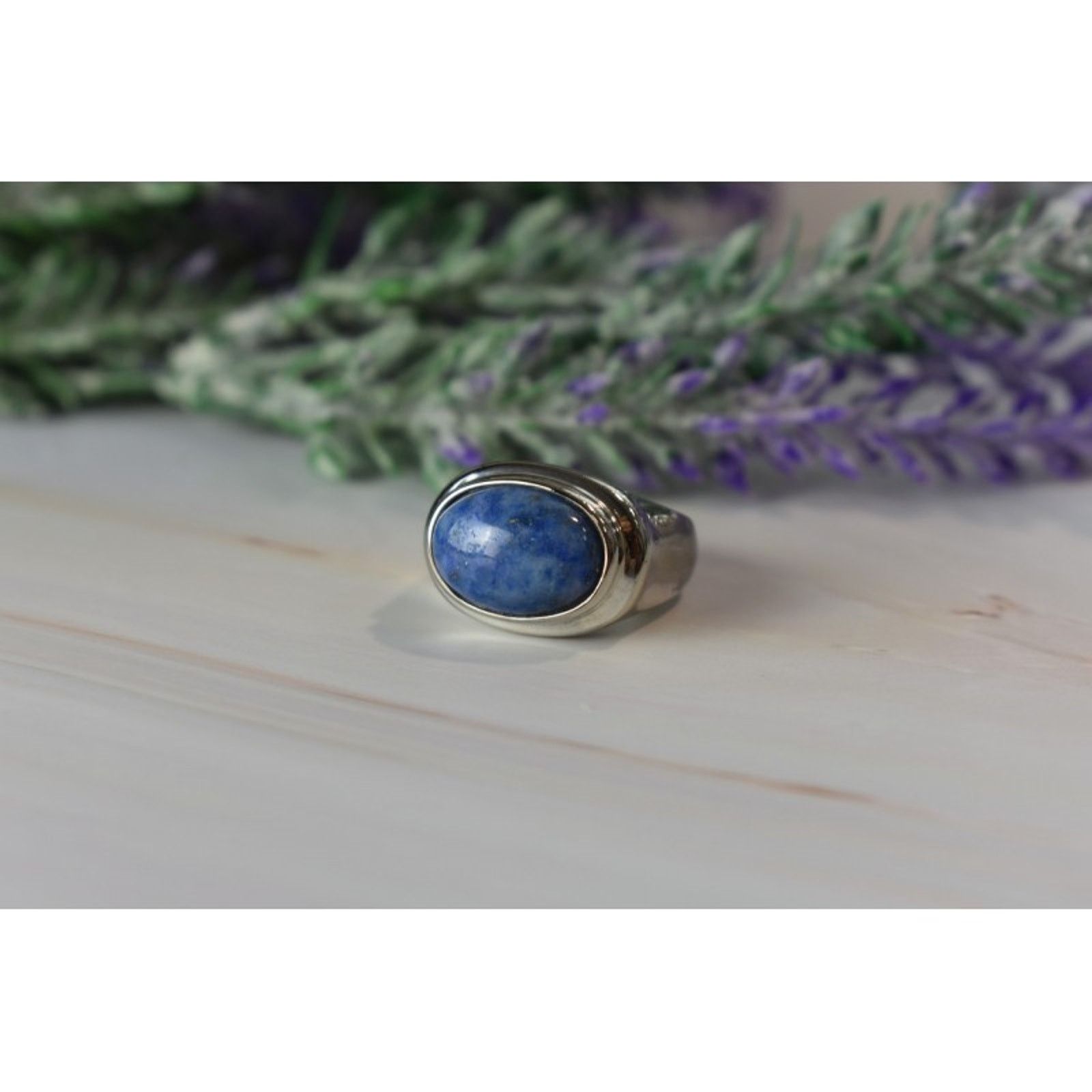 Jewelry VINTAGE 925 STERLING SILVER SODALITE RING SIZE 6.5 Size ONE SIZE - 7 Thumbnail