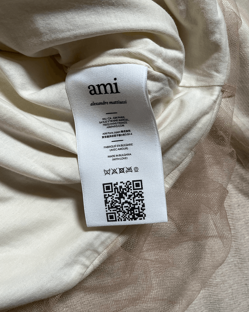 Other AMI Alexandre Mattiussi 2 Layer Cotton /Tulle Hoodie Size US L / EU 52-54 / 3 - 9 Thumbnail