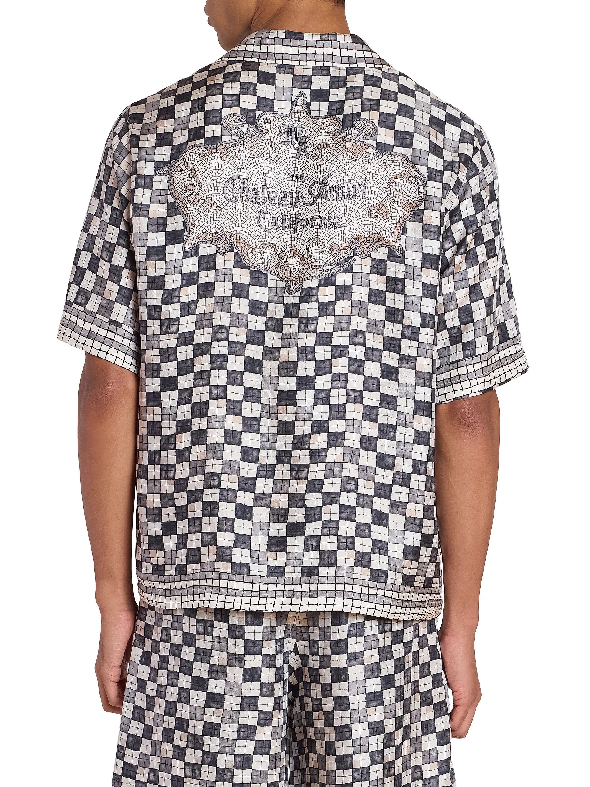 Amiri os11x0526 Chateau Crest Bowling Shirt in Multicolor Size US L / EU 52-54 / 3 - 3 Thumbnail