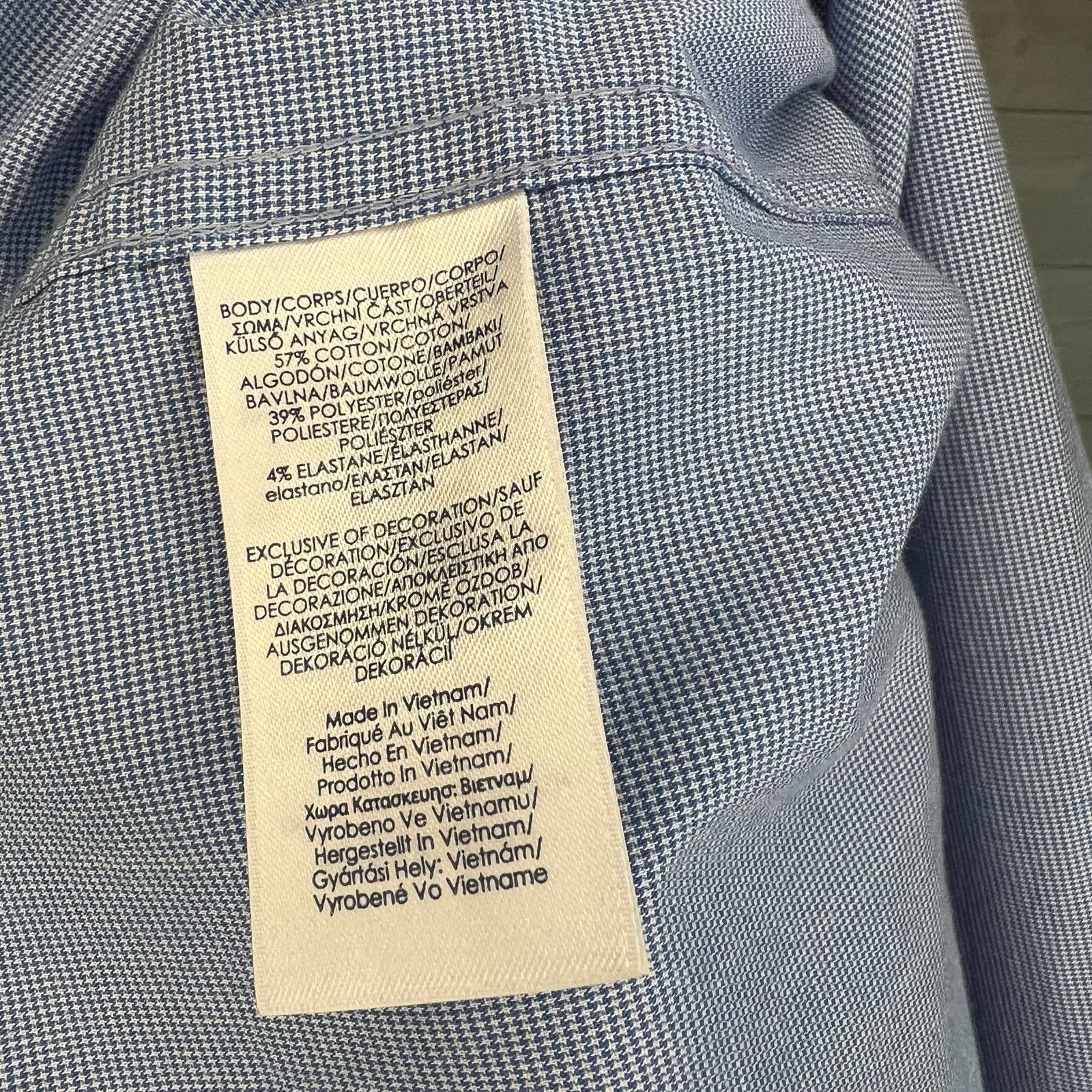 Chaps Chaps short sleeve blue/white button front shirt Size Large Size US L / EU 52-54 / 3 - 5 Thumbnail