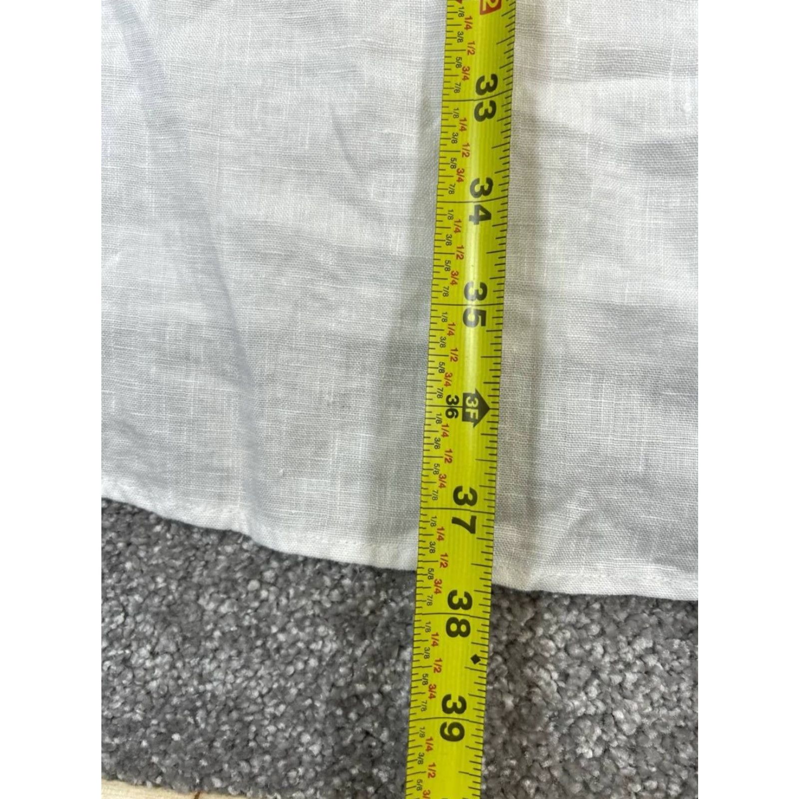 Vintage VINTAGE Grayson Shirt Dress Womens Large White Linen Casual Summer Knee Length Cotton Women's Size L / US 10 / IT 46 - 8 Thumbnail