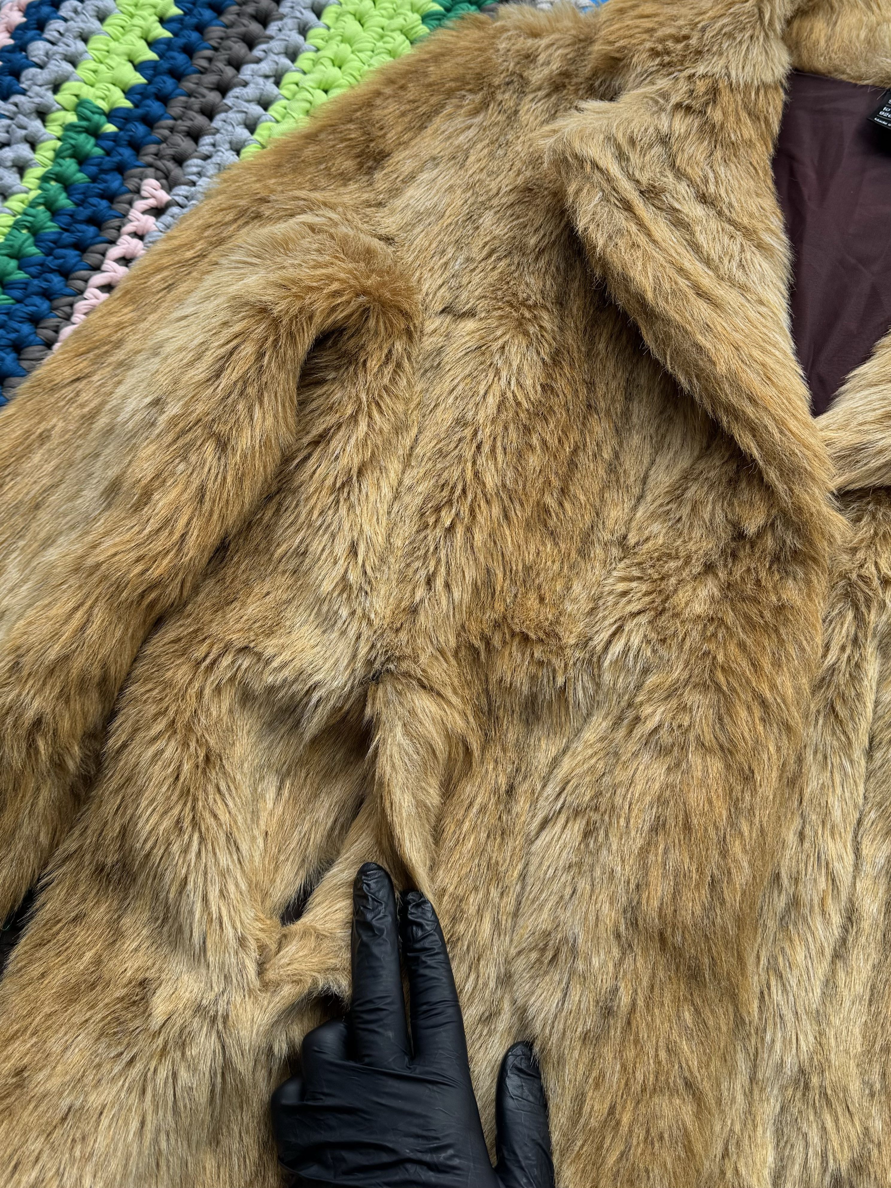 Vintage Vintage Faux Fur Coat (D15) Size L / US 10 / IT 46 - 4 Thumbnail