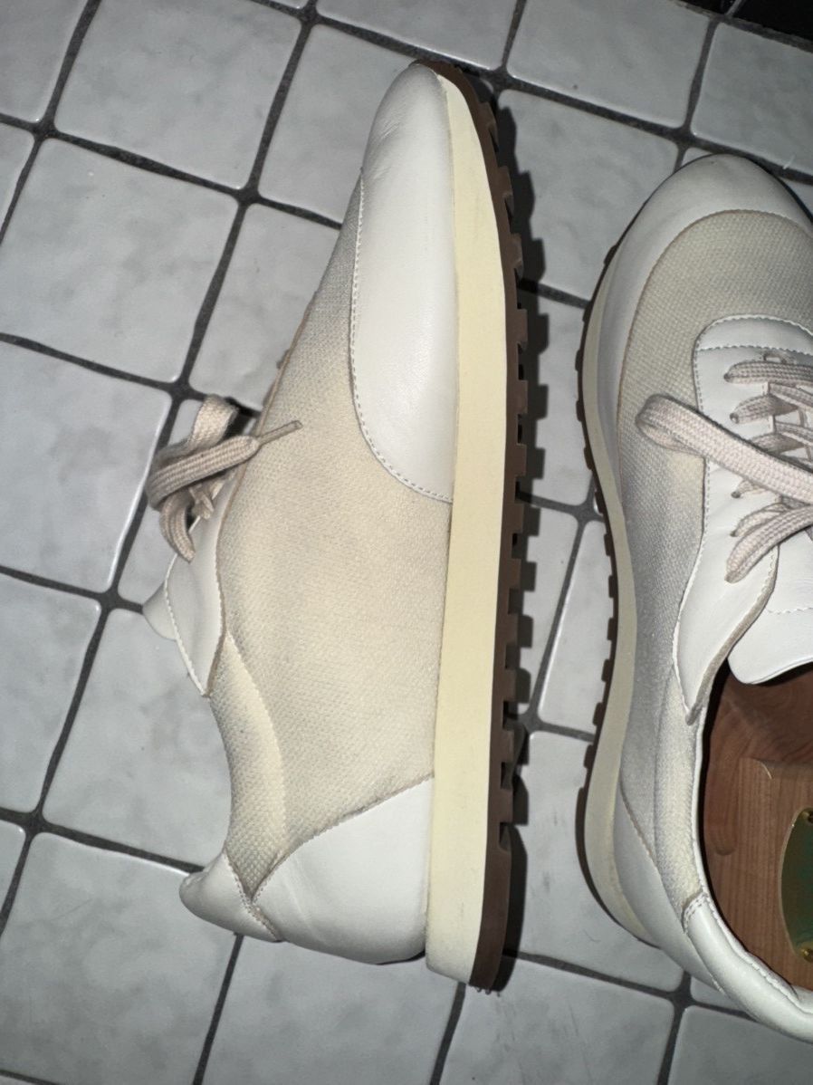 The Row White / cream Owen Runner sneaker size 42 Size US 9 / EU 42 - 12 Thumbnail