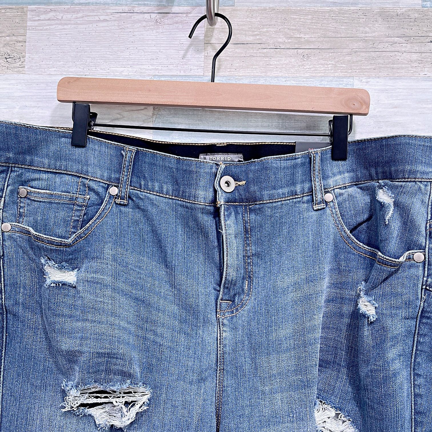 Other TORRID Bombshell Skinny Destructed Jeans Womens 22T 22 Tall Size 42" / US 20 - 3 Thumbnail
