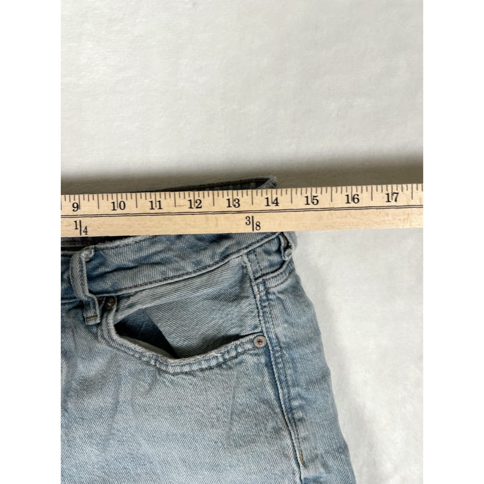 Vintage VINTAGE American Eagle Jeans Womens 8 Light Wash Mom Jean Strigid Blue Denim High Rise Womens Jeans Size 30" / US 8 / IT 44 - 7 Thumbnail