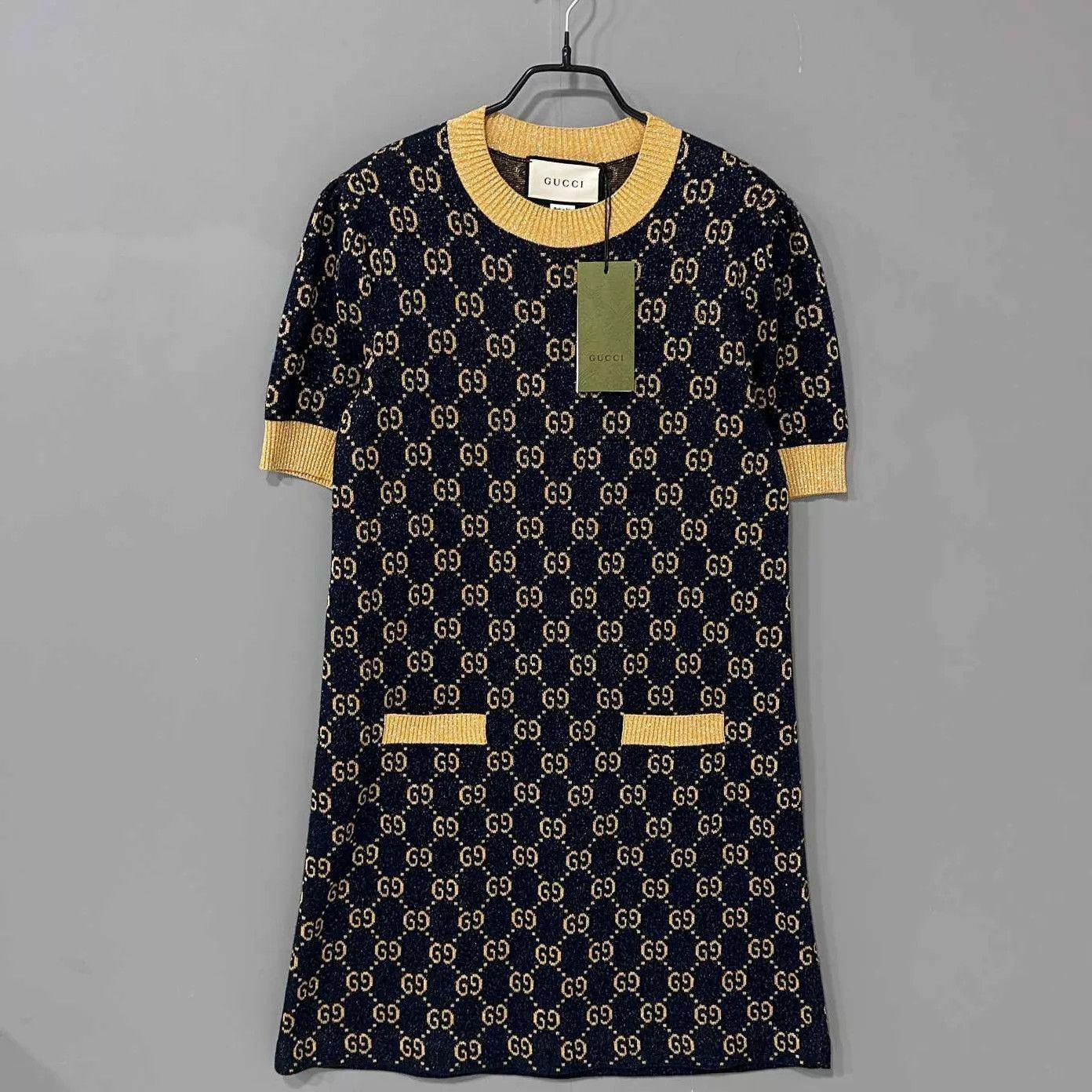 Gucci Gucci gold-thread-all-over-print women's S dress Size S / US 4 / IT 40 - 1 Thumbnail