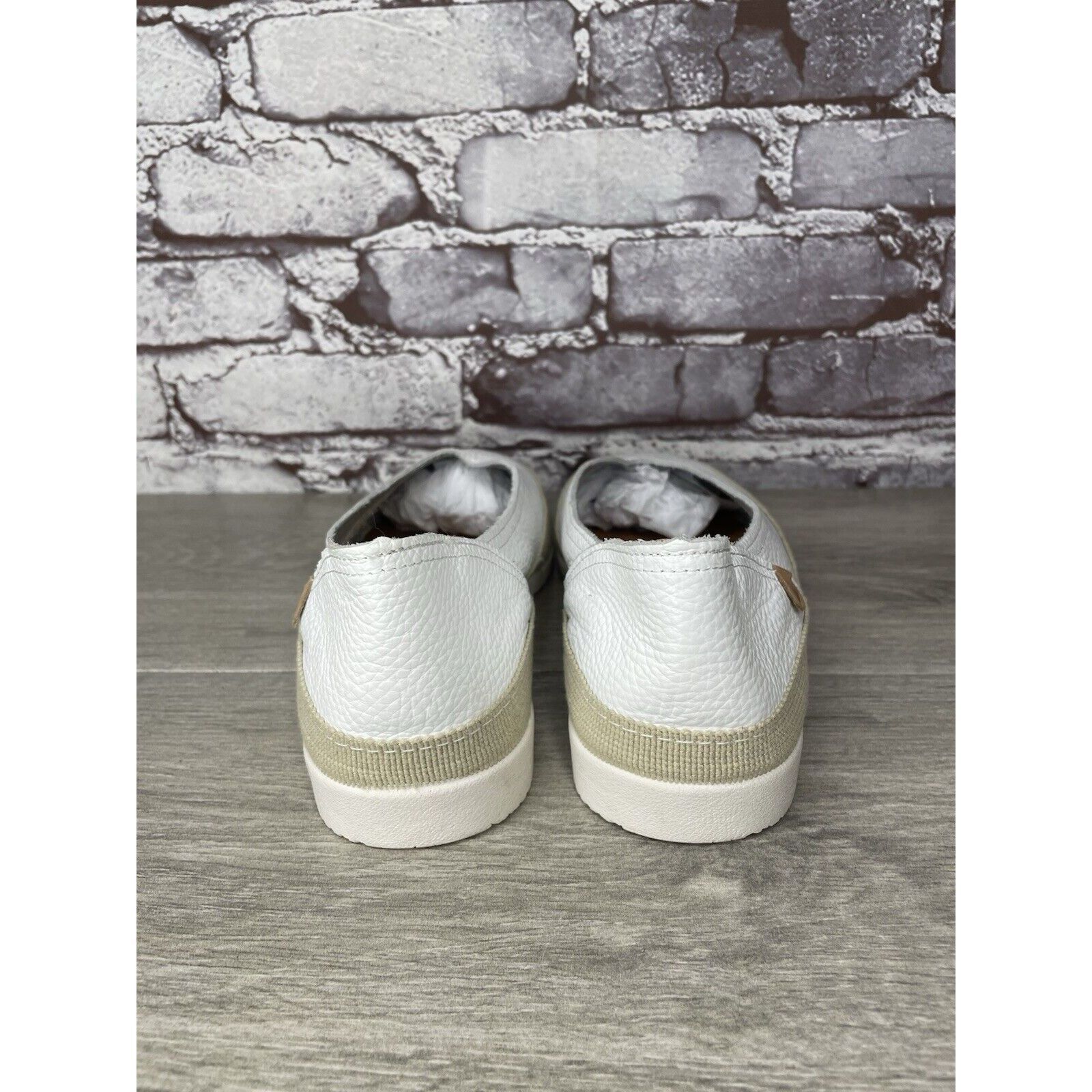 Other Verbenas White Leather Loafers Slip On Sneaker Casual Beach Size US 10 / IT 40 - 5 Thumbnail