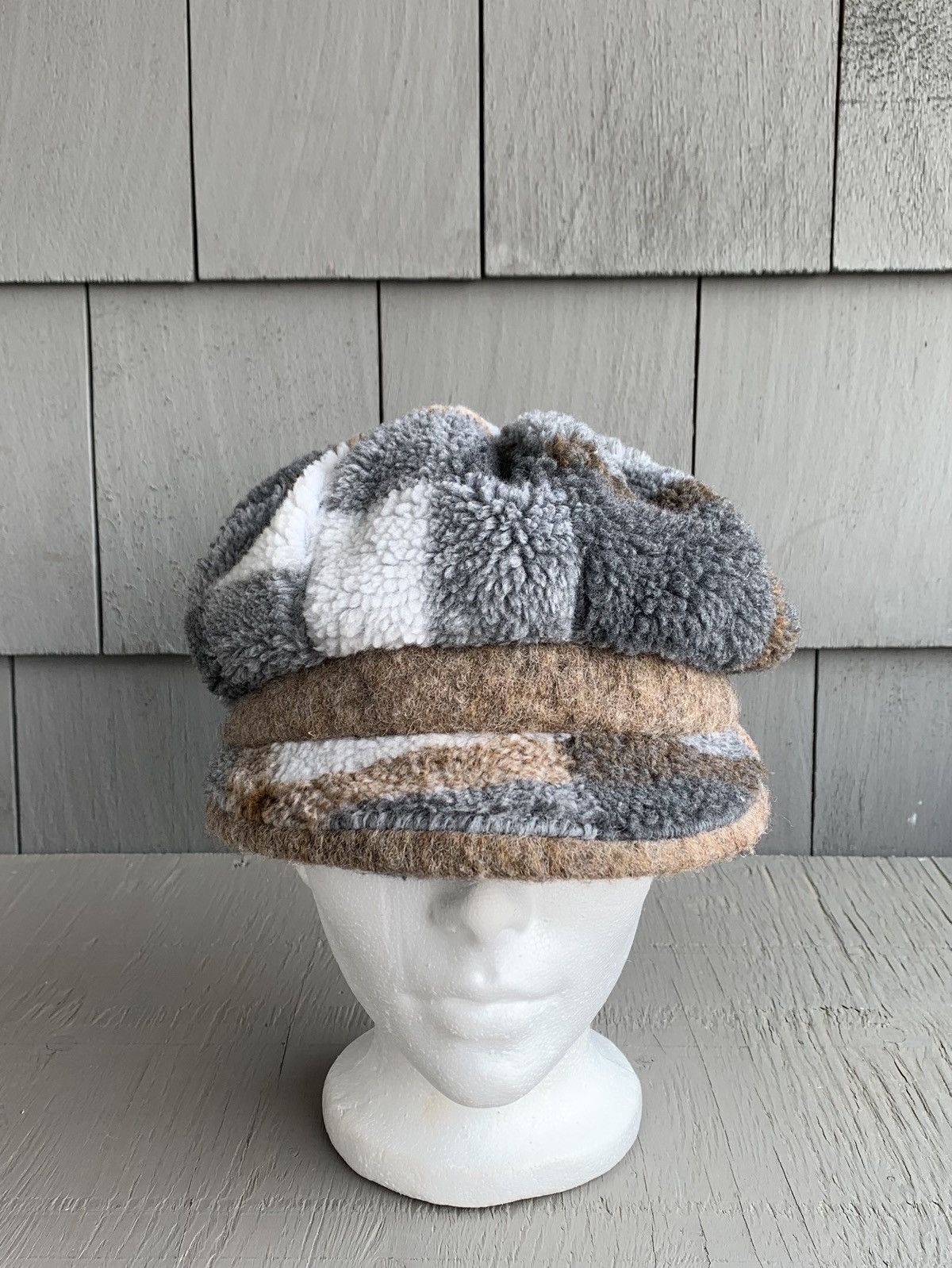 Japanese Brand × Vintage 2000s Newsboy Cap Y2K Vintage Wool Slouchy Hat Camp Ivy Flat Size ONE SIZE - 3 Thumbnail