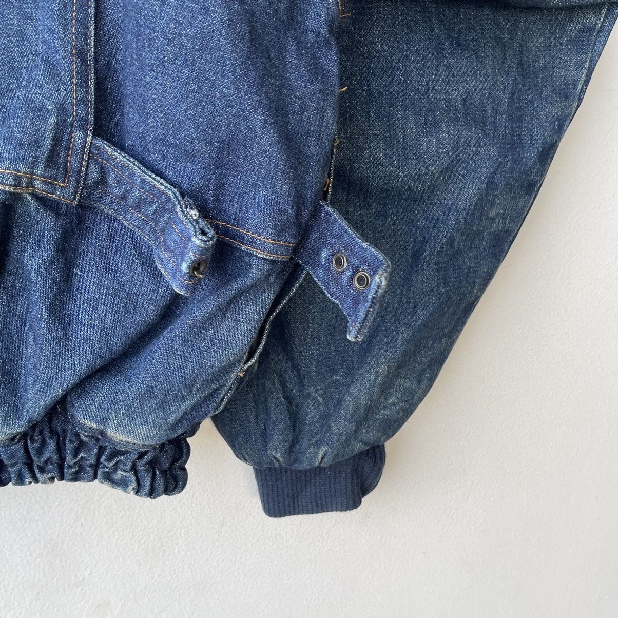 Marithe + Francois Girbaud Vintage Japanese Denim Indigo Bomber Utility Jacket Size US L / EU 52-54 / 3 - 11 Thumbnail