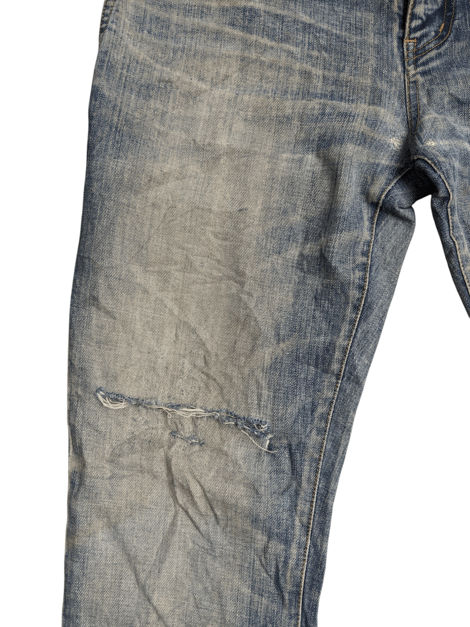 Saint Laurent Paris AW 17 University Distressed Light Wash Size US 32 / EU 48 - 9 Thumbnail