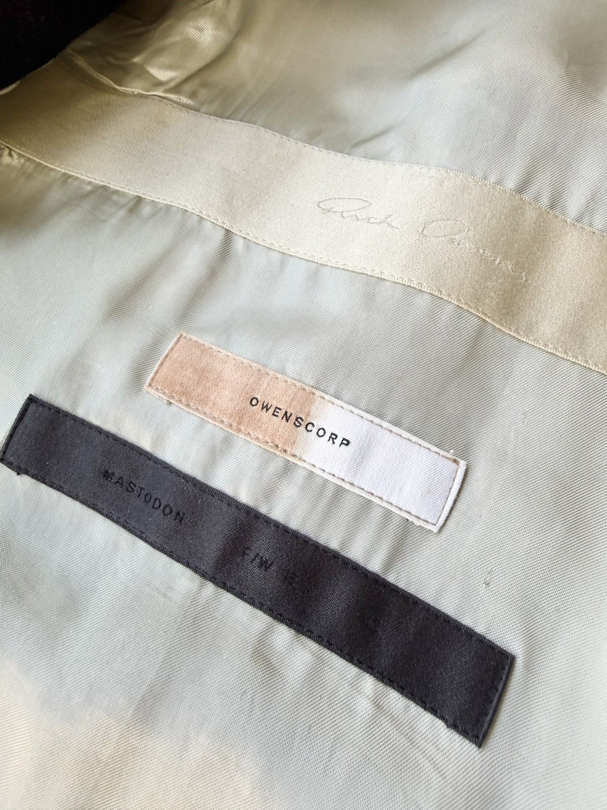 Rick Owens Rick Owens 2016FW MASTODON TUSK COAT Size US XS / EU 42 / 0 - 8 Thumbnail