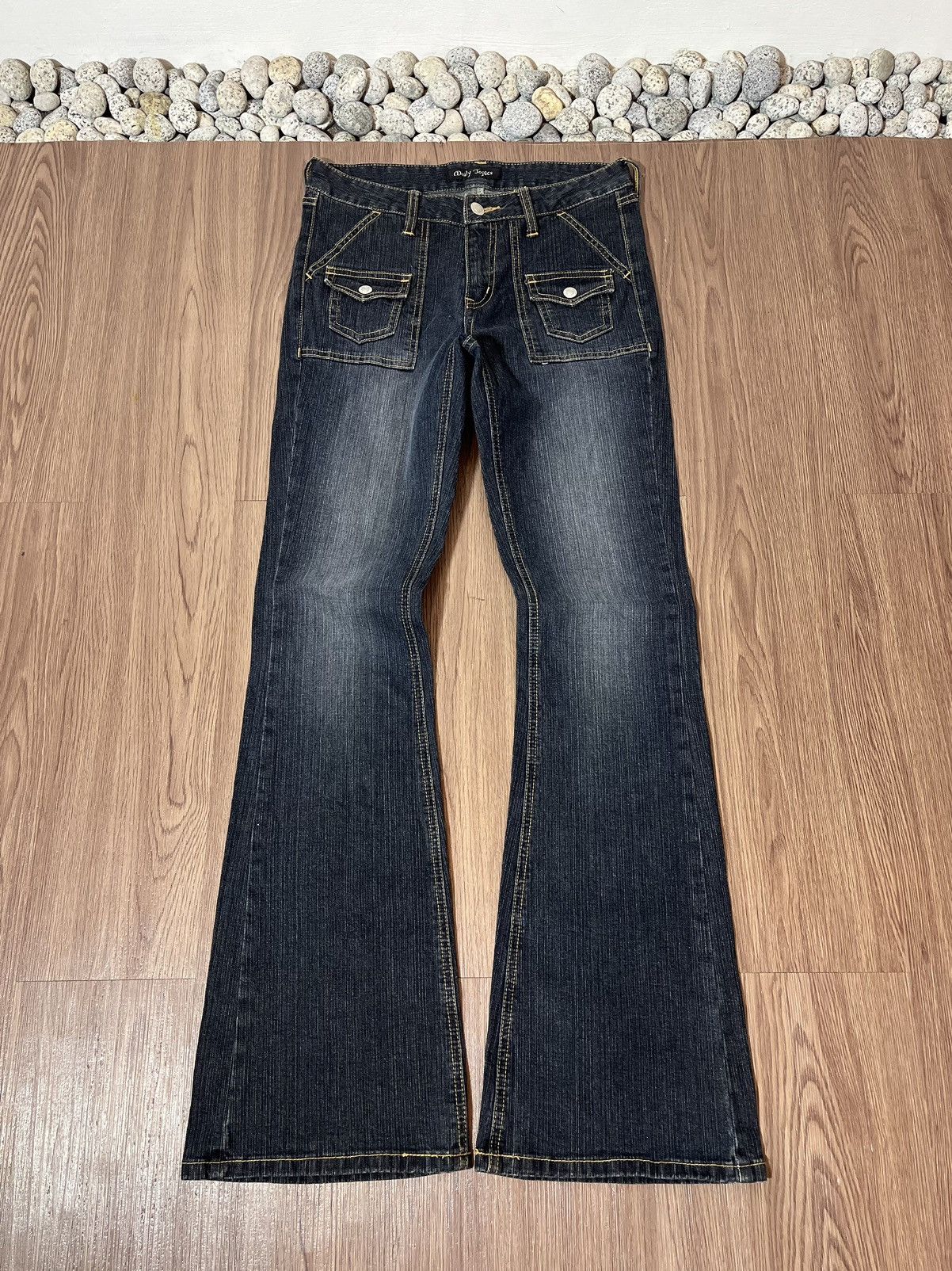 If Six Was Nine × Japanese Brand × Tornado Mart Daily Topics Japan Flared Bush Jeans Size US 29 - 5 Thumbnail