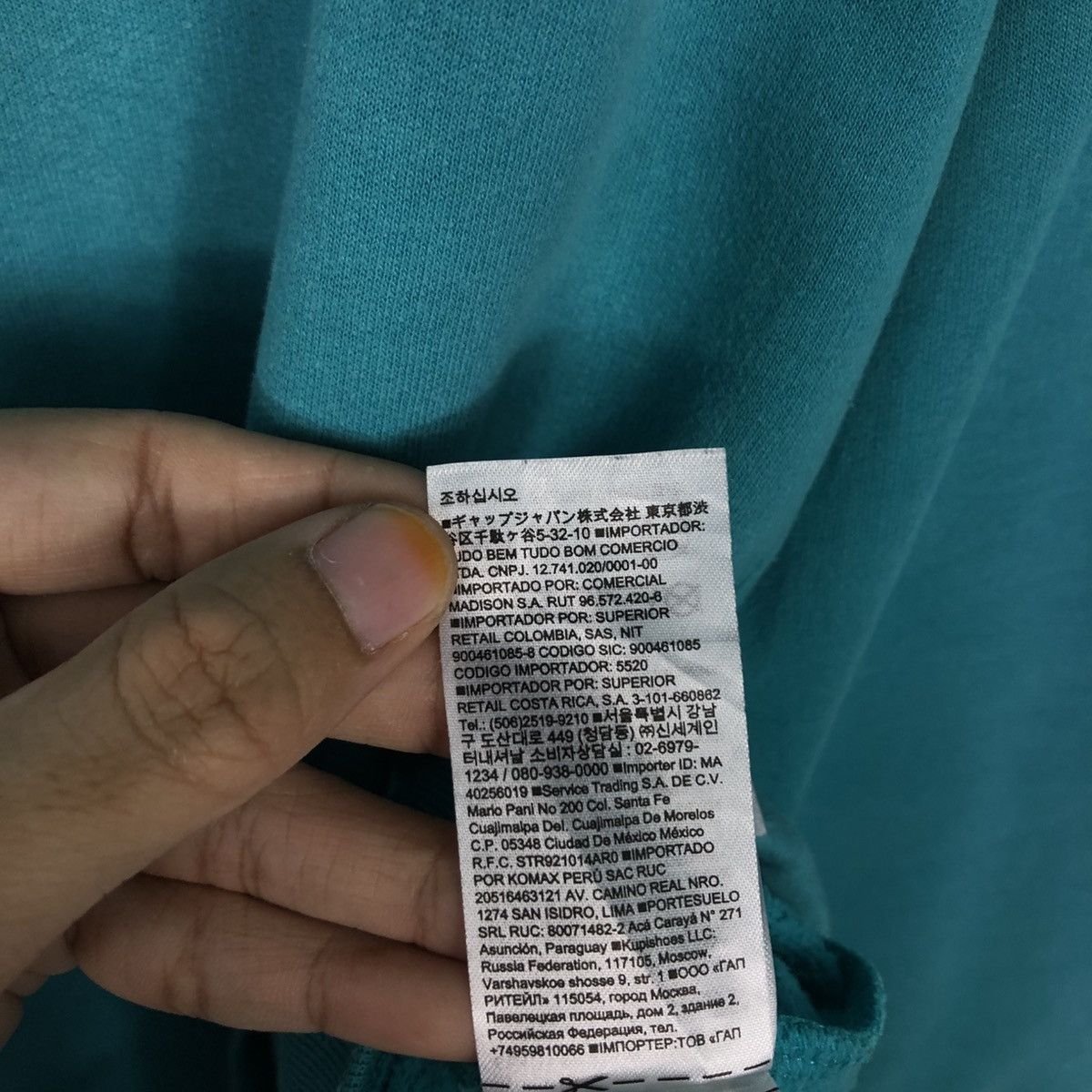 Japanese Brand 📌Vintage Hoodie Pull Over Gap Ocean Green Spell Out Size US L / EU 52-54 / 3 - 21 Thumbnail
