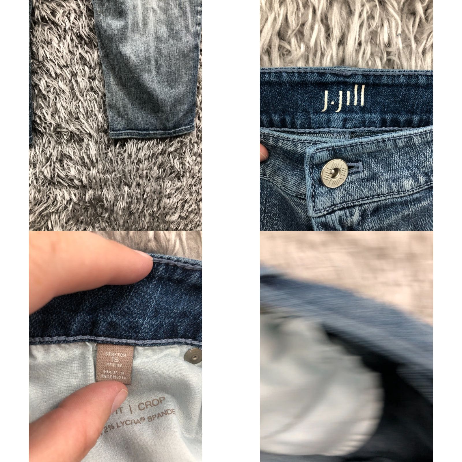 J. Jill VINTAGE J.Jill Crop Jeans Shirt? Size 38" / US 16 / IT 52 - 8 Thumbnail
