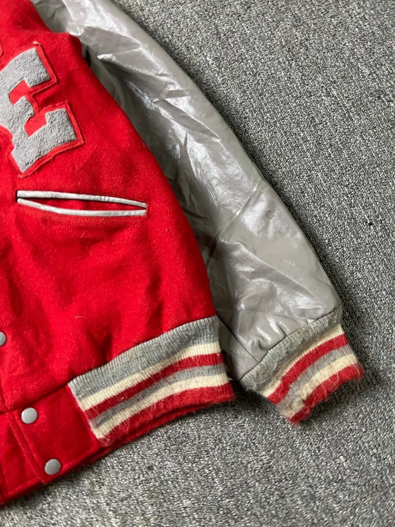Japanese Brand HOWE Athletic Varsity Jacket with Leather Sleeves (190) Size US M / EU 48-50 / 2 - 5 Thumbnail