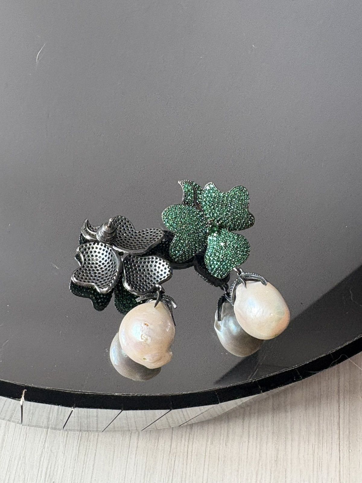 Vintage Italian silver earrings Size ONE SIZE - 12 Thumbnail