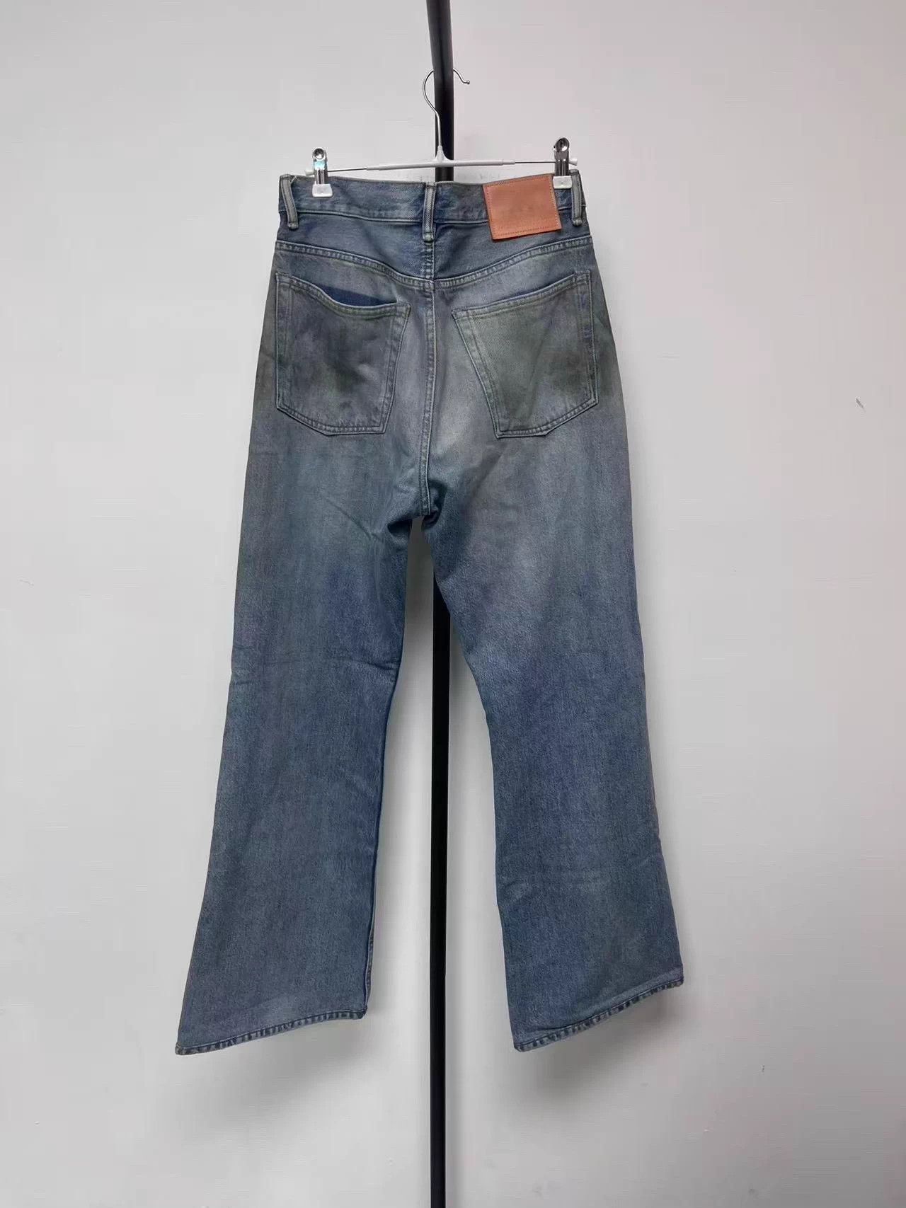 Acne Studios Acne Studios Mud Dyed Wide-Leg Jeans Men's 29/32 Size US 29 - 2 Thumbnail
