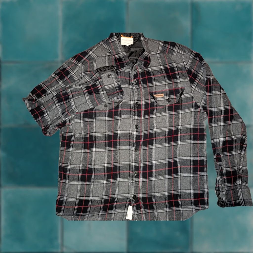Vintage Field & Stream Shirt Button-Up Mens L Black Plaid Flannel Casual Button-Down Shirt Size US L / EU 52-54 / 3 - 1 Thumbnail
