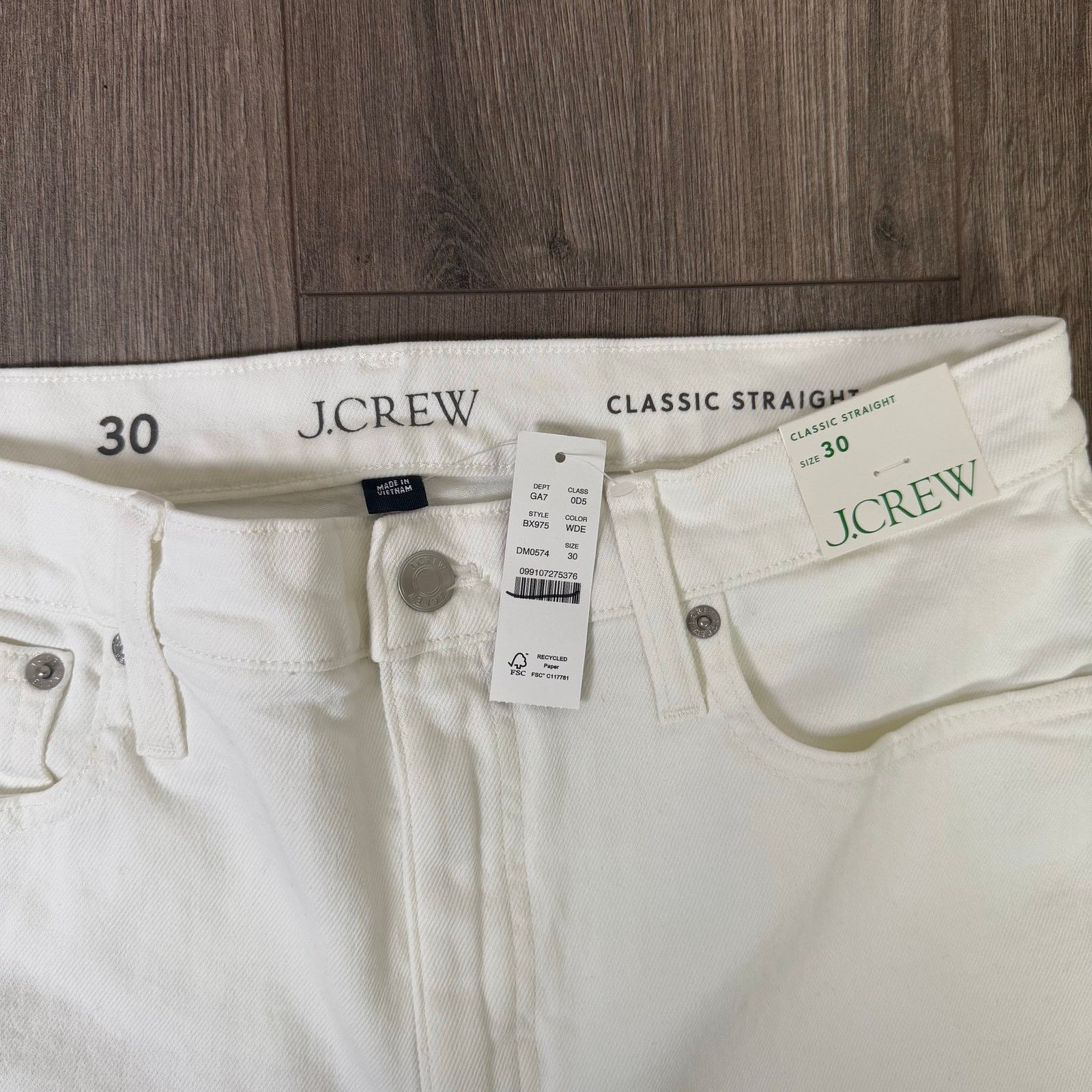 J.Crew J Crew Classic Straight Denim Stretch Jeans US Women's 30 Size 30" / US 8 / IT 44 - 4 Thumbnail