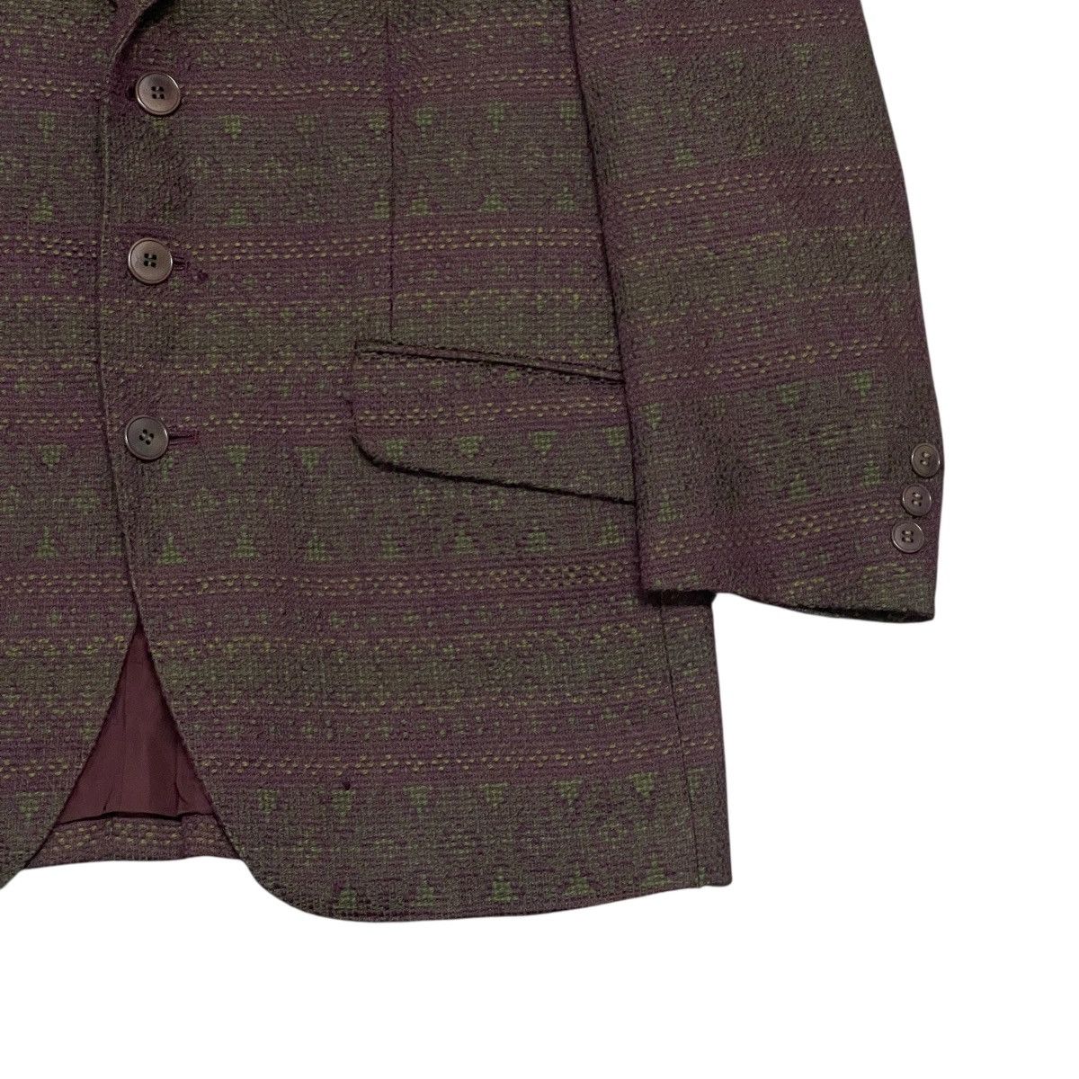 Kenzo Vintage Kenzo Paris Collection Tweed Wool Blazer Jacket Size US L / EU 52-54 / 3 - 3 Thumbnail