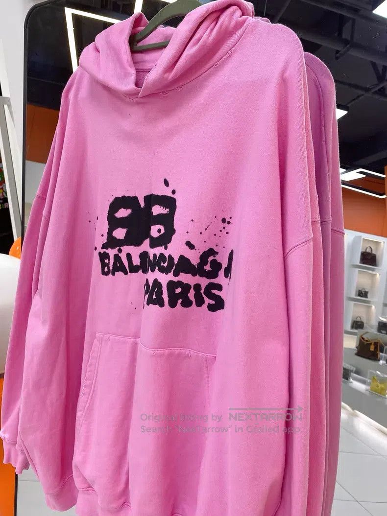 Balenciaga Balenciaga Pink Hoodie Size US XS / EU 42 / 0 - 4 Thumbnail