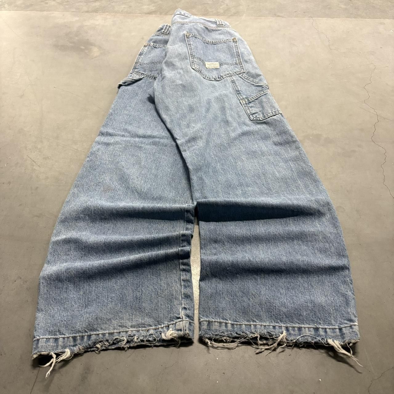Levi's Crazy Vintage Y2K 2000s Baggy Levis Carpenter Medium Wash Workwear Grunge Denim Jeans! Size US 32 / EU 48 - 4 Thumbnail