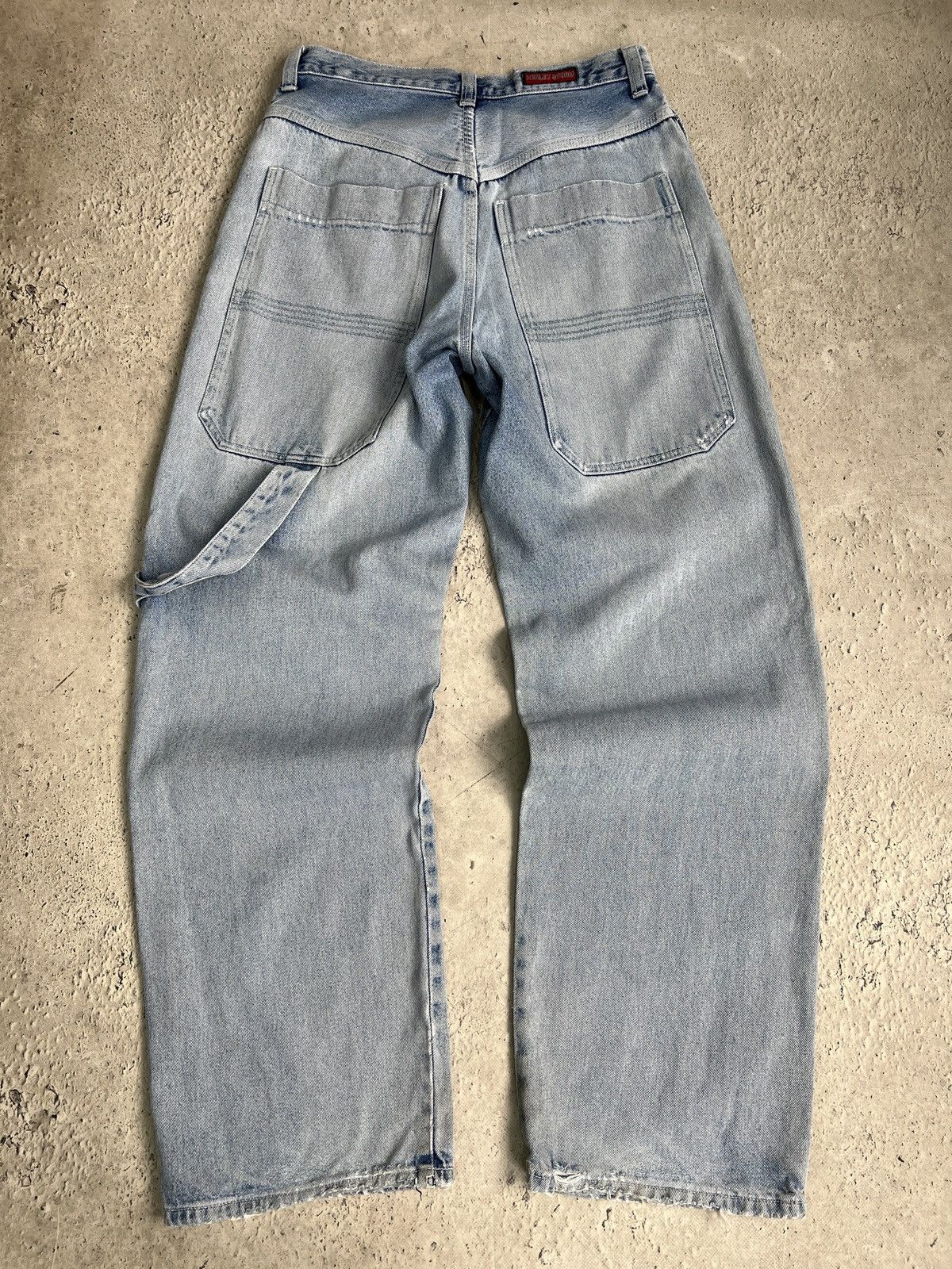 JNCO Jnco style wide leg washed rap jeans pants y2k Size US 30 / EU 46 - 1 Thumbnail