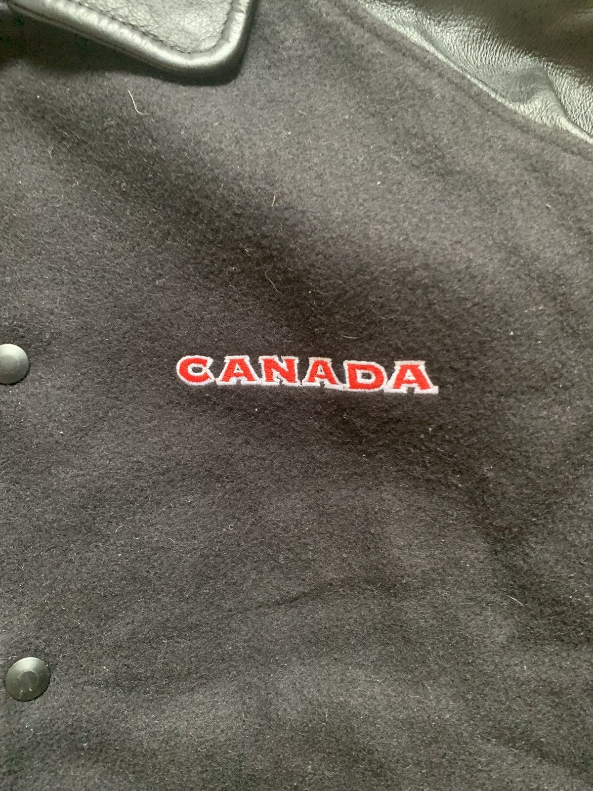 Nike Vintage Nike Team Canada Leather Varsity Jacket XL Size US XL / EU 56 / 4 - 7 Thumbnail