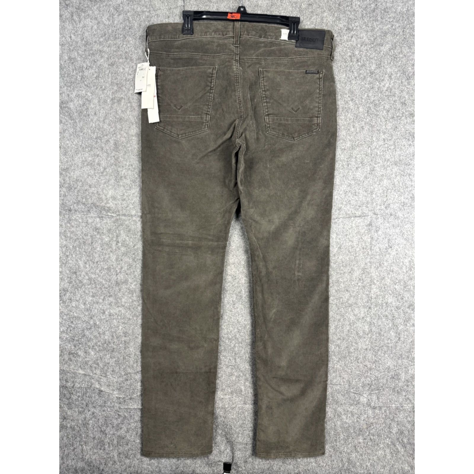 Hudson HUDSON Blake Jeans Mens 36 Olive Green Slim Straight Corduroy Pants Button Fly Jeans Size US 36 / EU 52 - 2 Thumbnail