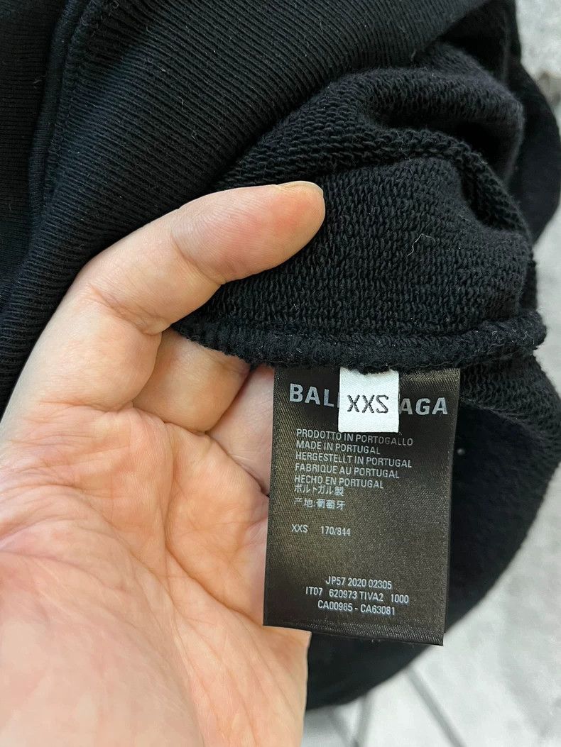 Balenciaga Balenciaga Black portrait hoodie Size US XXS / EU 40 - 6 Thumbnail
