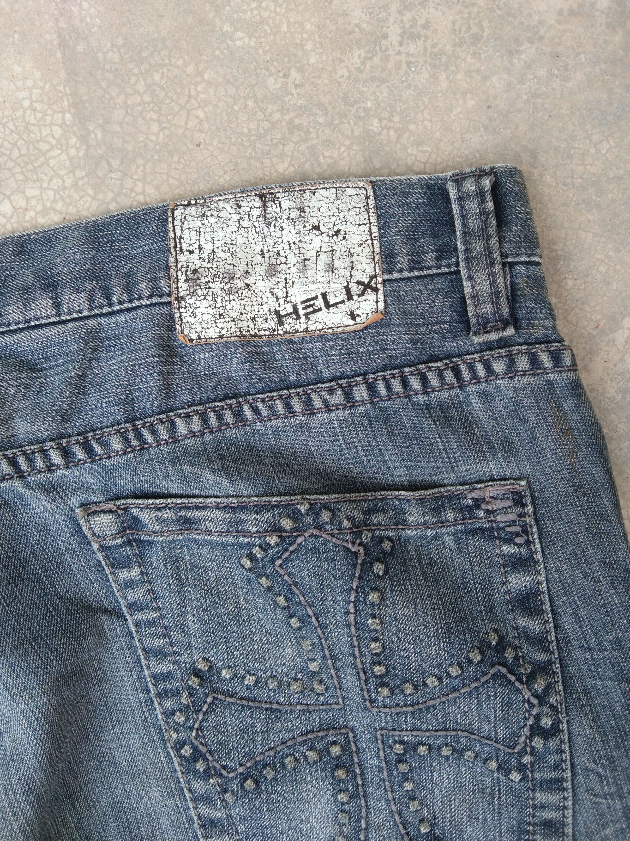 Helix Vintage Helix Blue Washed Relaxed Boot Cut Jeans 36x34 Size US 36 / EU 52 - 5 Thumbnail